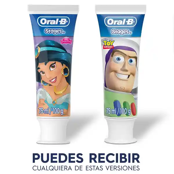 Crema Dental Oral B Pro-Salud Toy Story/Jasmin/Goofy 75ml