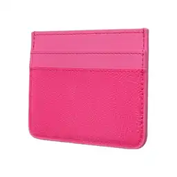 Tarjetero Brillante Con Textura Rosa Serie Miniso