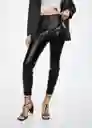 Leggings London Negro Talla 28 Mujer Mango