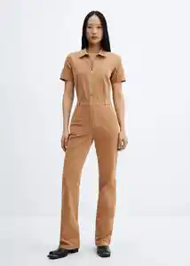 Enterizo Mono Iggyp Camel Talla XS Mujer Mango