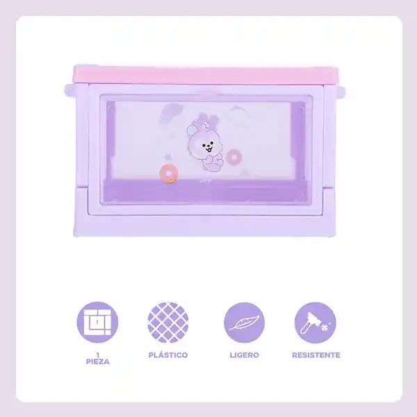 Organizador Plegable Mini Puerta Lateral Mang Serie Bt21 Miniso