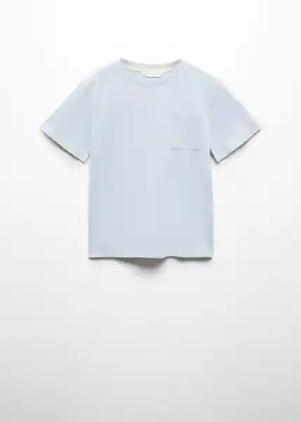 Camiseta Basic6 Celeste Talla 06 Niño Mango