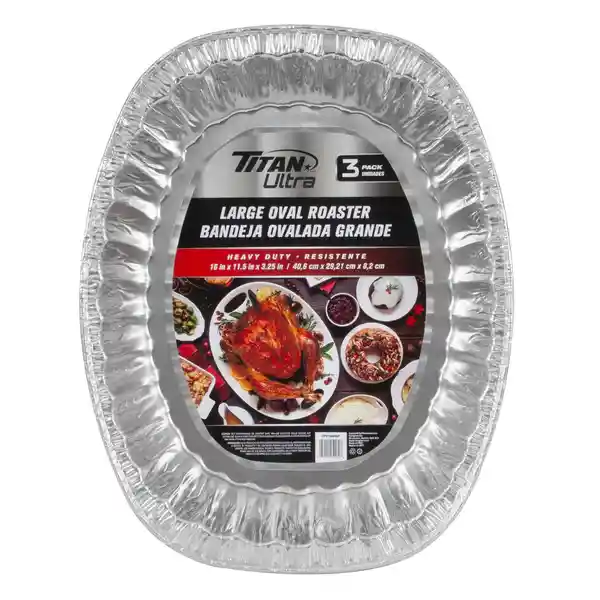 Titan Rostizador Ovalado de Aluminio