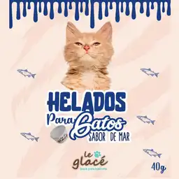 Le Glacé Helado para Gato Sabor de Mar