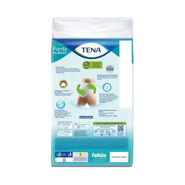 Tena Ropa Interior Pants Clásico para Incontinencias Talla L