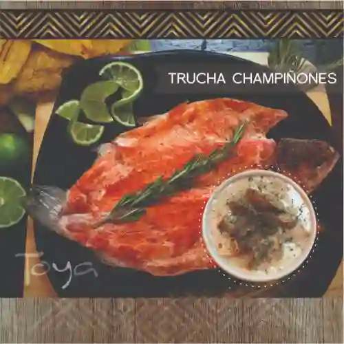 Trucha Champiñones