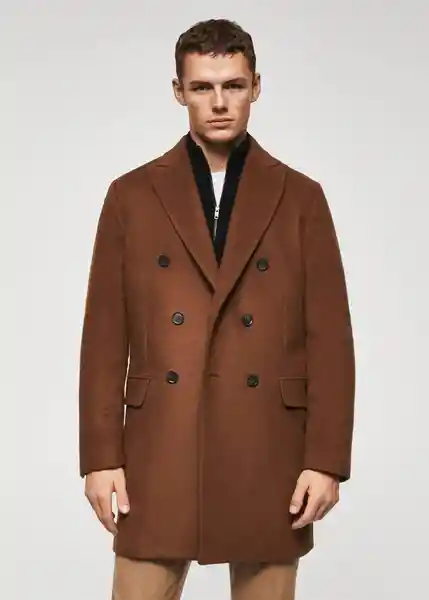 Abrigo Pep-I Caramelo Talla M Hombre Mango