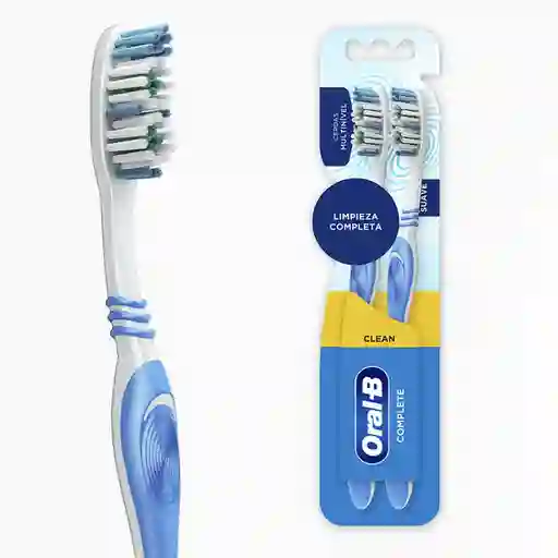 Cepillo de Dientes Oral-B Clean Complete Suave 2 Unidades