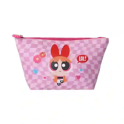 Cosmetiquera Trapecio Serie Chicas Súper Poderosas Rosa Miniso