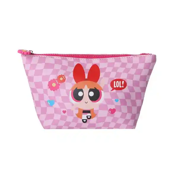 Cosmetiquera Trapecio Serie Chicas Súper Poderosas Rosa Miniso