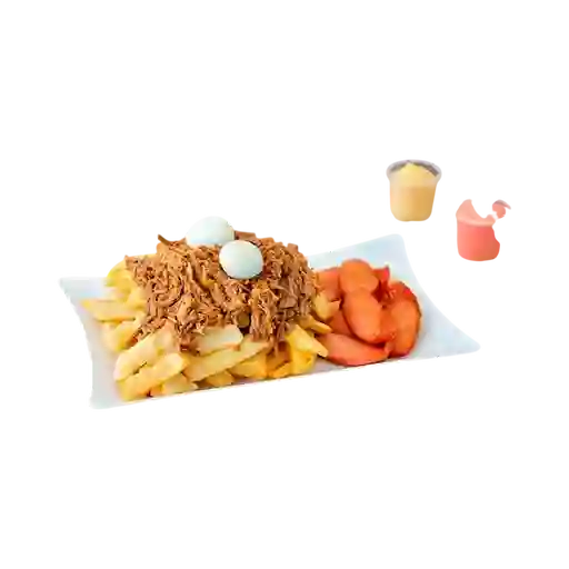Salchipapa de Carne