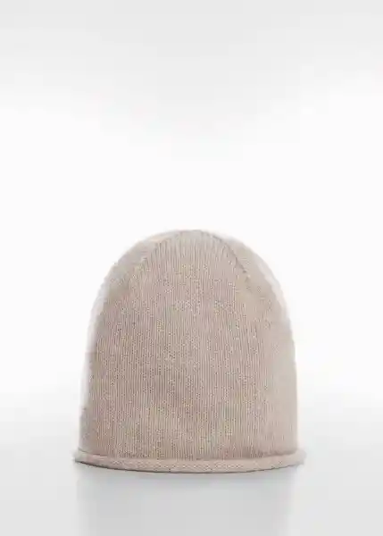 Gorro Perla Topo Talla 99 Mujer Mango