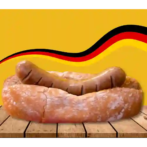 Perro Caliente con Salchicha Bratwurst