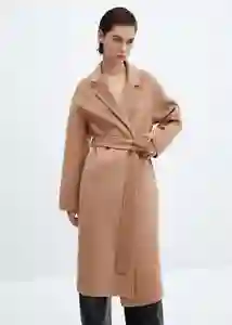 Abrigo Batin Camel Talla L Mujer Mango