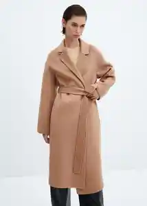 Abrigo Batin Camel Talla L Mujer Mango