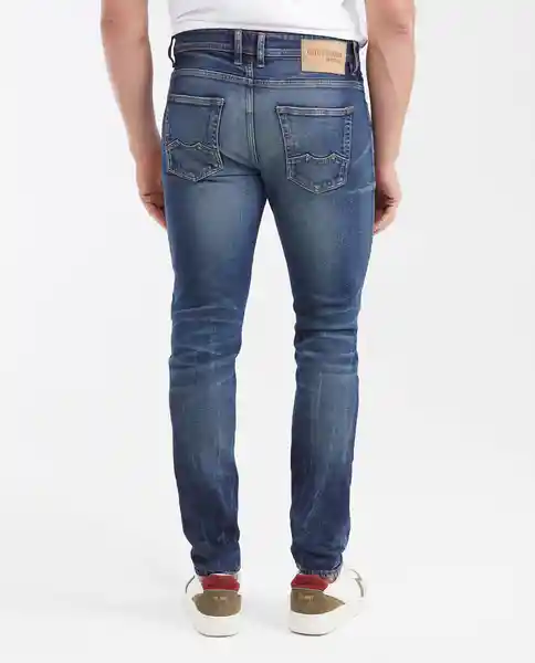 Jean Súper Slim- Rider Azul Francés Medio Talla 32/32 Chevignon