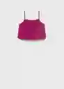Top Lilo Fucsia Talla S Mujer Mango