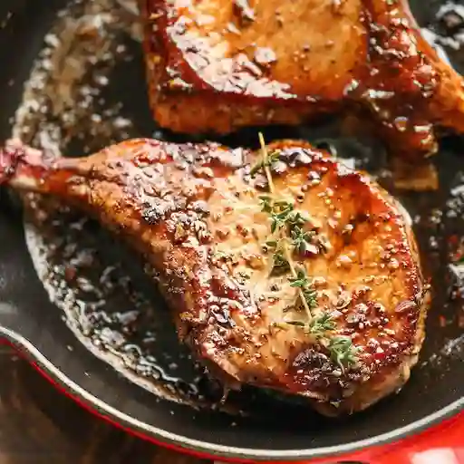 Chuleta de cerdo a la plancha