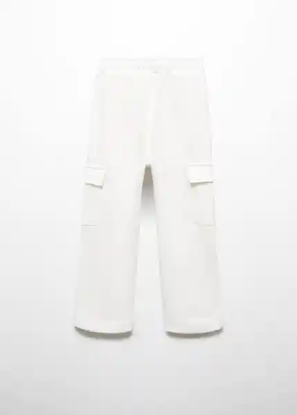 Pantalón London Niñas Off White Talla 7 Mango