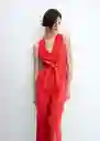 Enterizo Mono Ali-H Rojo Talla M Mujer Mango