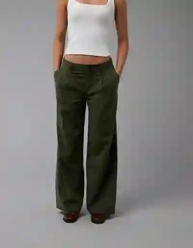 Pantalón Mujer Verde Talla 8 REGULAR 5385350 American Eagle