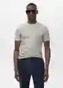 Camiseta Cherlo Gris Medio Vigoré Talla L Hombre Mango