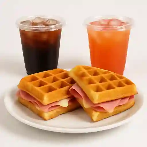 Combo Waffle para Dos