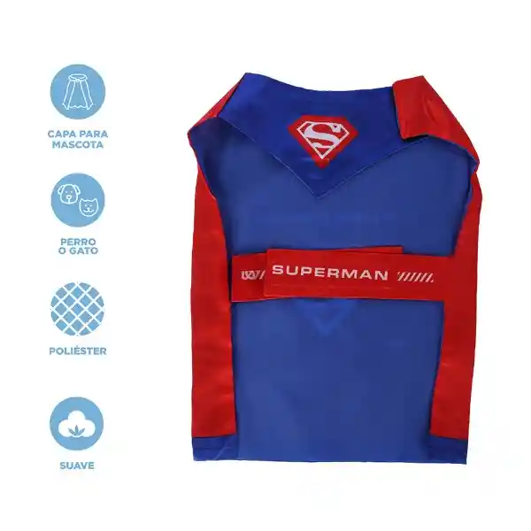 Accesorio Para Mascotas Capa Serie dc Superman Miniso