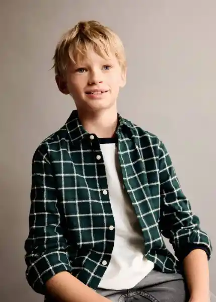 Camisa Jannu Botella Talla 13 Niños Mango