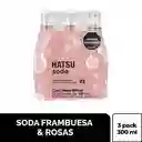 Hatsu Soda Frambuesa y Rosas