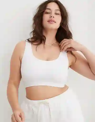 Bralette Aerie Blanco Talla Small American Eagle 26943854