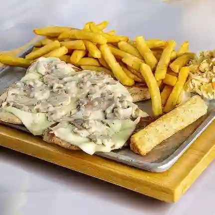 Pechuga con Champiñones