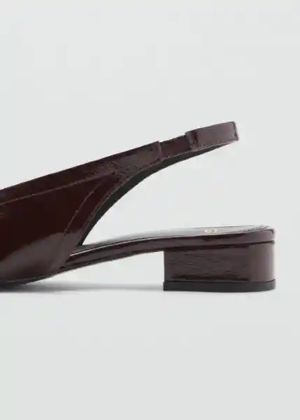 Zapatos Game Burdeos Talla 38 Mujer Mango