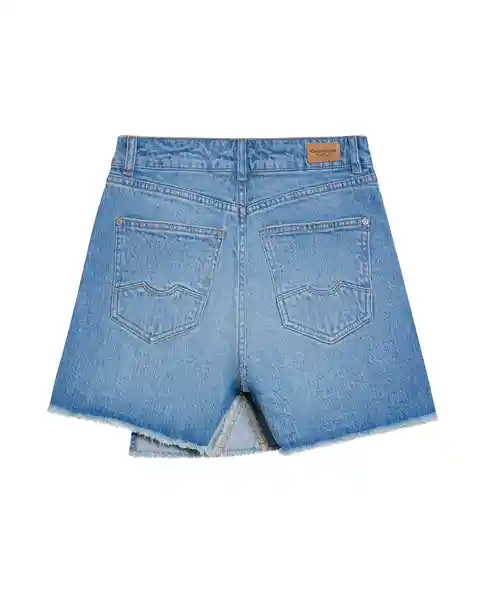 Falda Corta- Claro Azul Cristalino Claro Talla 6 Chevignon