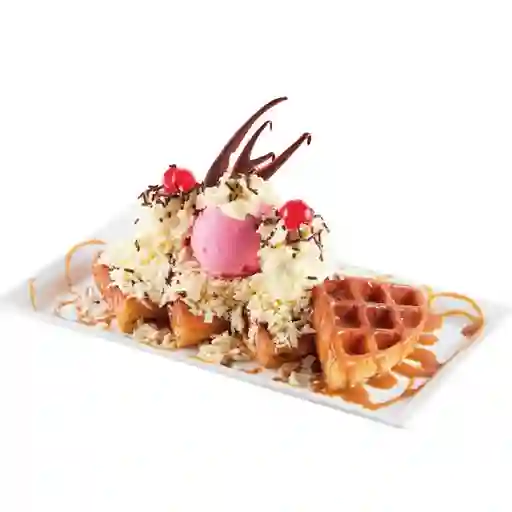 Waffle de queso