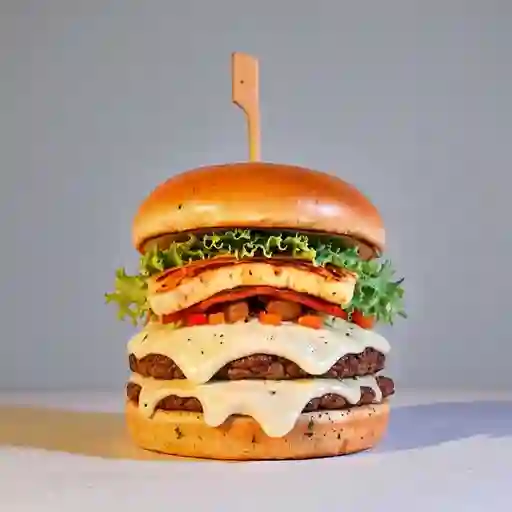 Burger Chesee Bacon Atomic y Papas