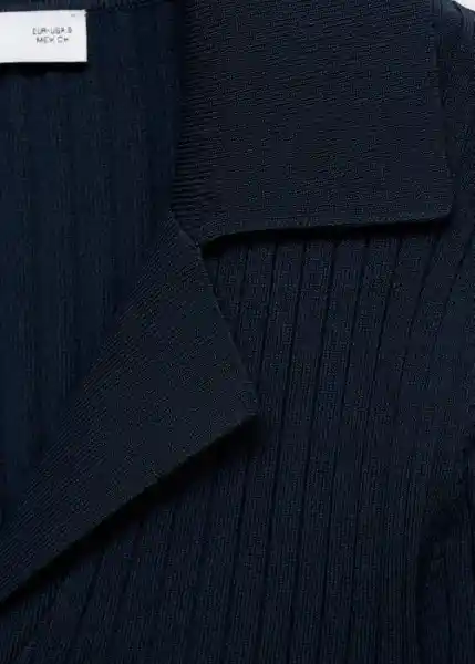 Cárdigan Latte Navy Talla M Mujer Mango