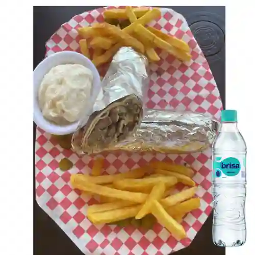 Combo Shawarma Mixto Papa Francesa +Brisa S/gas 600ML