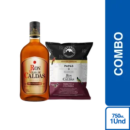 Combo Papa BBQ Ron + Ron Viejo de Caldas Dorado Tradicional