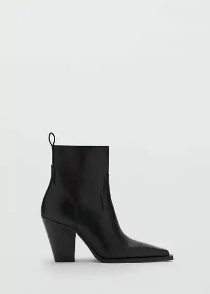 Botines Choco Negro Talla 37 Mujer Mango