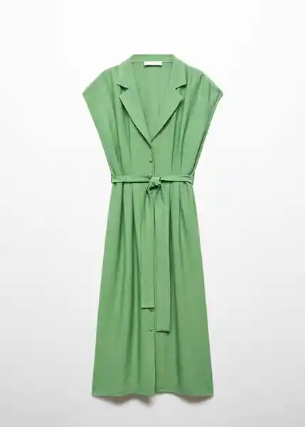 Vestido Noodle-H Verde Talla L Mujer Mango