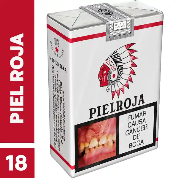 Piel Roja x 18 Cigarrillos