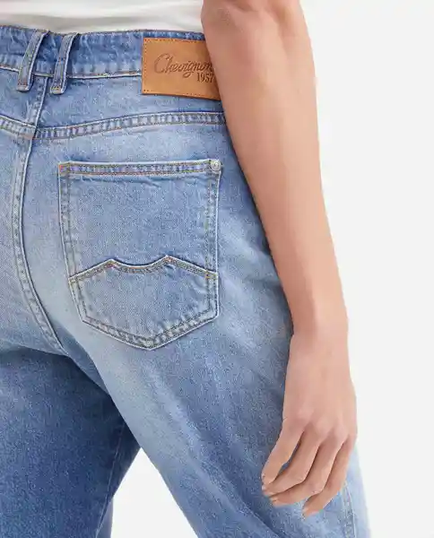 Jean Boyfit Femenino Azul Francés Medio Talla 6 Chevignon