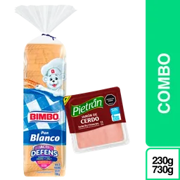 Combo Pietran Jamon de Cerdo + Bimbo Pan Tajado Blanco