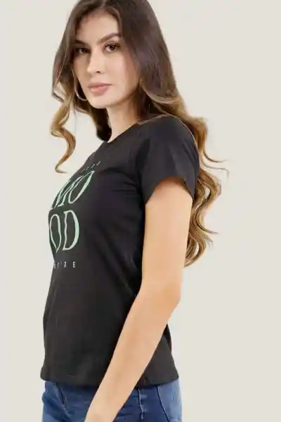 Camiseta Mood Color Negro Talla S Ragged