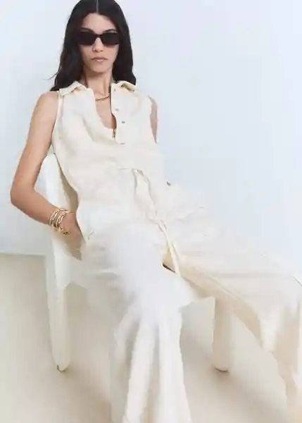 Enterizo Mono Brioche Crudo Talla S Mujer Mango