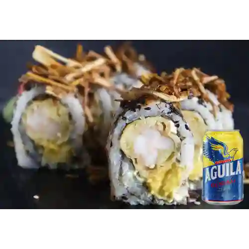 Combo Langostino Crispy Roll + Aguila Orig Lta 330ml