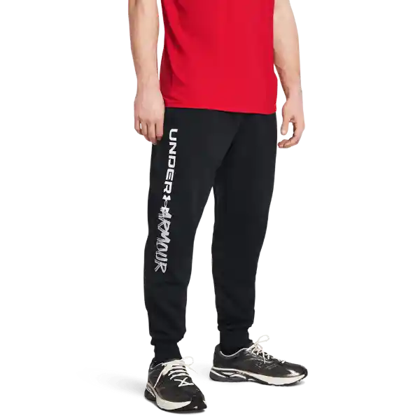 Under Armour Pantalón Rival Flc Multiprint Jgrs Hombre Negro SM
