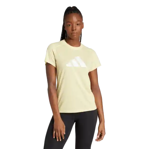 Adidas Camiseta Tr-Es Logo T Entrenamiento Mujer Amarillo S