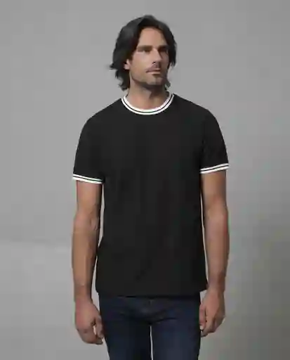 Camiseta Hombre Negro Talla M 109G018_NEG194007 Rifle